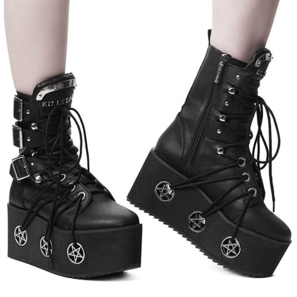 IN SEARCH OF killstar hellbound boots size 8 - Picture 2 of 3
